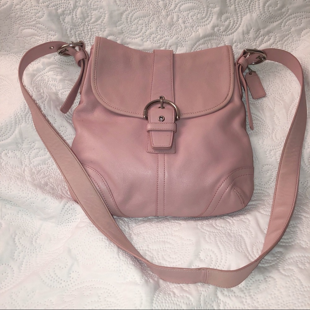 Coach Pink Leather Soho Bag